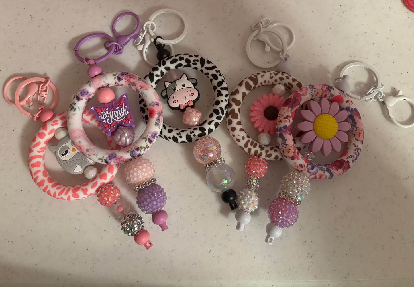 Key Chains with Silicone Ring