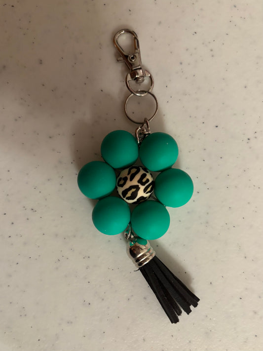 Silicone Flower Key Chain